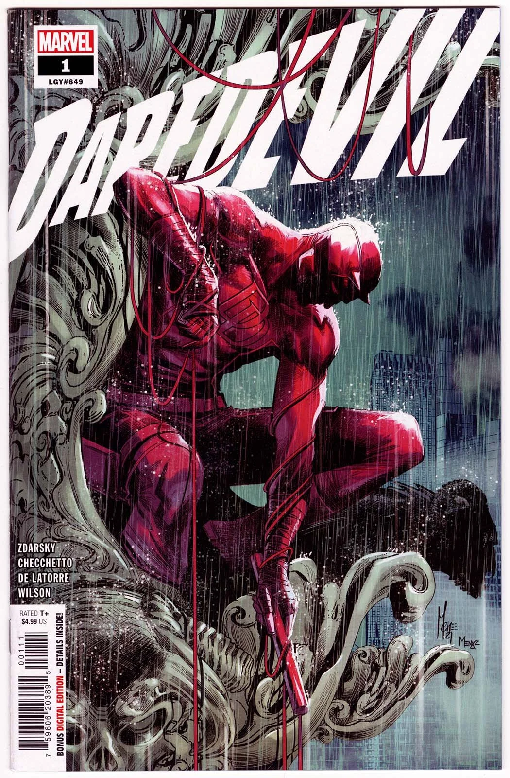 Daredevil # 1 (2022) Marco Checchetto Cover — Stone Town Collectibles